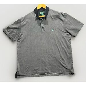 Brooks Brothers Polo Shirt Men XL Gray St Andrews Links‎ Golf 100% Cotton